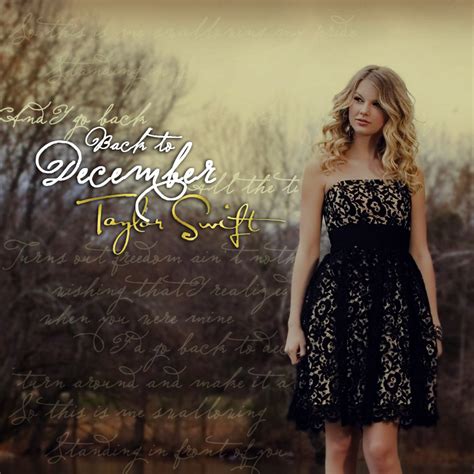 Taylor Swift Back To December Fanmade Single Cover Demi Lovato