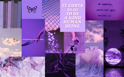 🖤 Aesthetic Collage Wallpaper Laptop Purple 2021