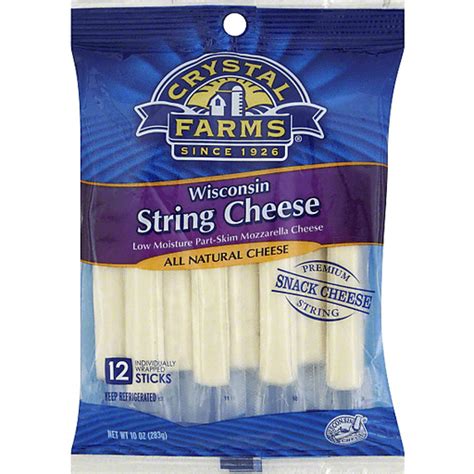 Crystal Farms String Cheese Wisconsin Shop Superlo Foods