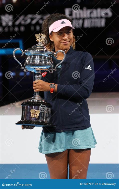 Grand Slam Champion Naomi Osaka Of Japan Posing With Australian Open