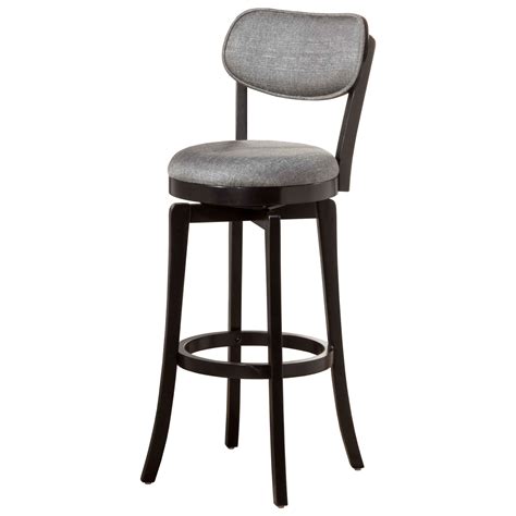 Hillsdale Wood Stools 4037 831 Swivel Bar Stool With Gray Full Back