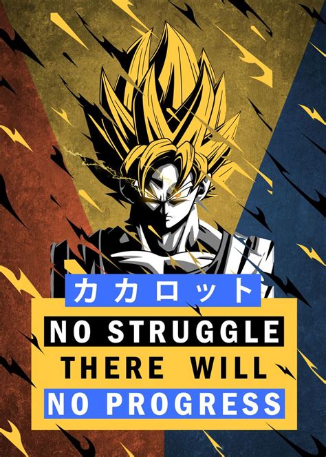 Goku Quote Poster By Qreative Displate In 2021 Poster Prints