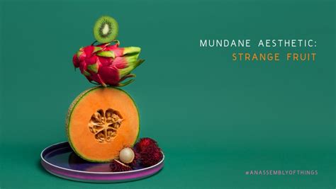 Mundane Aesthetic Strange Fruit Happy Mundane Jonathan Lo