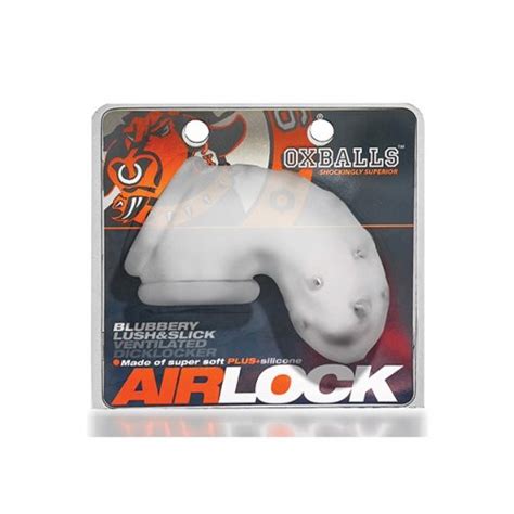 Oxballs Airlock Air Lite Vented Chastity Clear Ice Sex Toy Hotmovies
