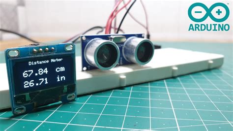 Arduino Distance Meter Oled Display Ultrasonic Sensor Hc Sr04 Youtube