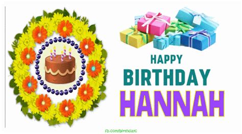 Happy Birthday Hannah Images