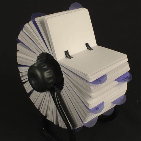 Rotary card filing system with 1000 plain cards | TCC