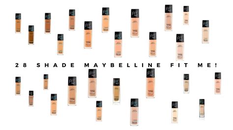 28 Shade Maybelline Fit Me Foundation Matteporeless Foundation
