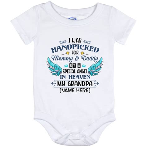 Personalized Baby Onesie | I Was Handpicked By A Special Angel Baby ...