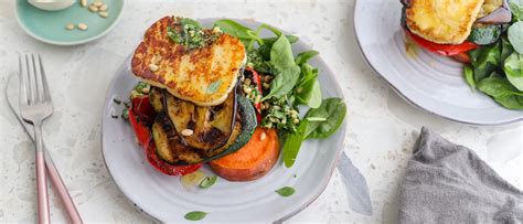 Chargrilled Vegetable Haloumi Stack Blackmores