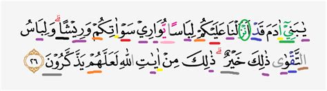 Tajwid Surat Al Araf Ayat 26 Doa Selamat