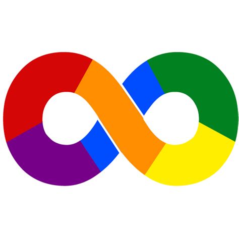 Autism Adhd Infinity Multicolor Symbol Neurodiversity Free Svg