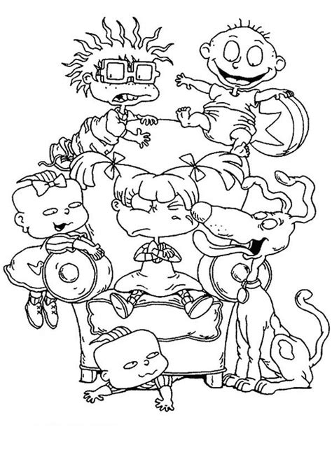 Colorear Imprimir Los Rugrats Rugrats Libros Para Colorear Dibujos