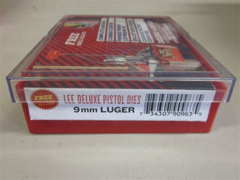 Lee 90963 9mm Luger Deluxe Carbide 4 Die Set Reloading Dies Ebay