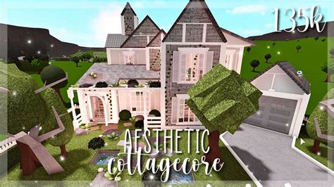 Aesthetic Cottagecore Home 135k Small Plot Roblox Bloxburg Youtube