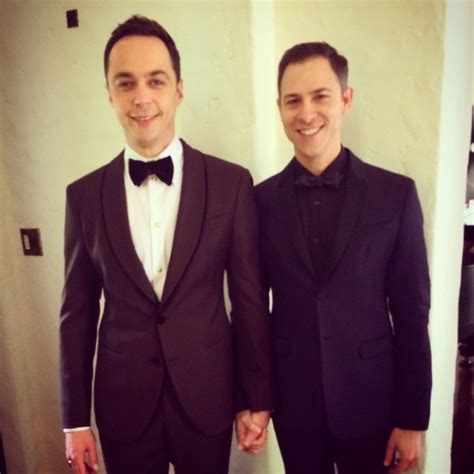 Jim Parsons Todd Spiewak From Emmys Twitpics Instagrams E News