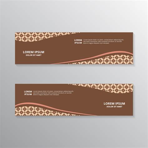 Premium Vector Batik Banner Templates