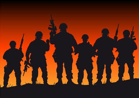 Free Army Soldier Silhouette Download Free Army Soldier Silhouette Png