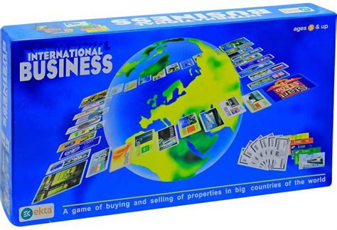 Bvm Group International Business Game With Folding Board Game Set For