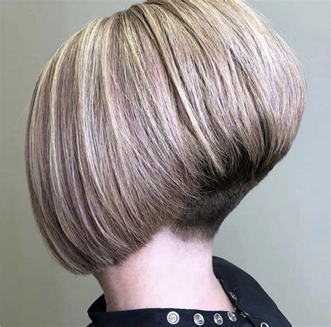 Pin By Court T On A Line Short Stacked Bob Hairstyles Really Short