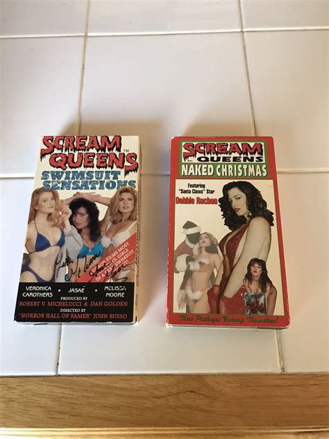 Scream Queens Swimsuit Sensations Naked Christmas Vhs Tapes Extremely Rare Htf