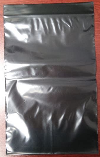 4 X 6 2 Mil Black Opaque Colored Reclosable Bag