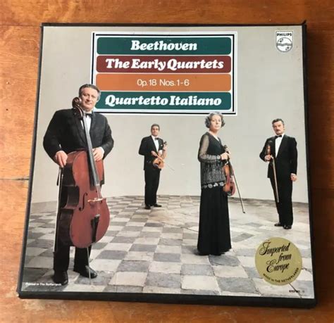 Beethoven The Early Quartets Op 18 Nos 1 6 Quartetto Italiano