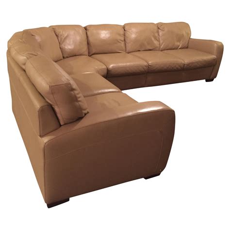 Brown Leather Sectional Couch Living Room Odditieszone