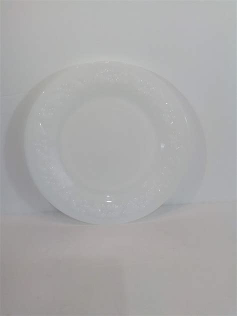 Vintage Anchor Hocking Milk Glass Dessert Plates Set Of 3 Ebay