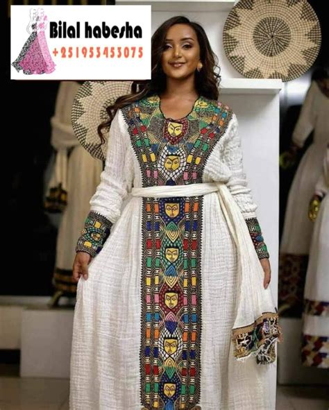 Eritrean And Ethiopian Habesha Traditional Dress East Afro Dress