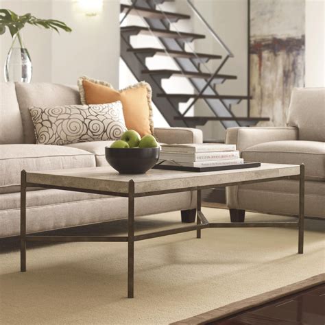 Wonderful sculptured magnussen mactan stone and travertine coffee table in mint condition made in the philippines. Cachet Rectangular Coffee Table w/ Travertine Stone Top by ...