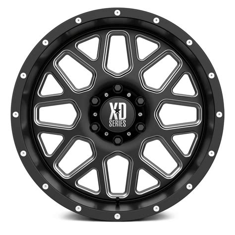 Xd Series® Xd820 Grenade Wheels Satin Black With Milled Accents Rims