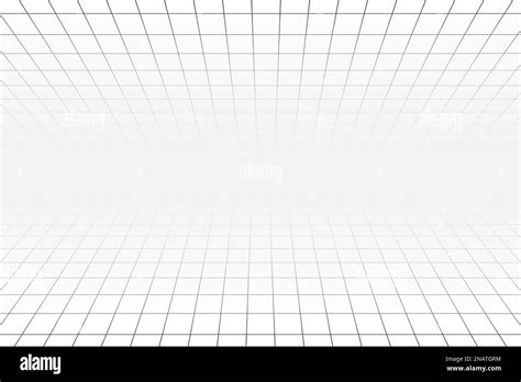 Horizontal Infinity Perspective Grids Top And Bottom Tile Floor And