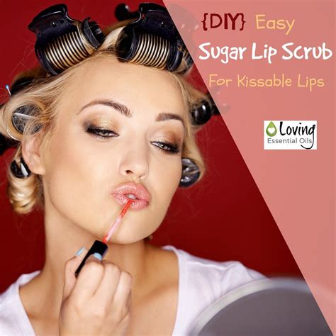 Peppermint Essential Oil Sugar Lip Scrub Recipe For Kissable Lips Recipe Sugar Lip Scrub