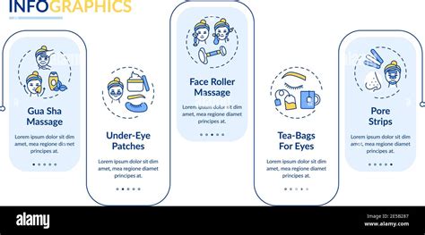 Face Care Procedures Vector Infographic Template Stock Vector Image