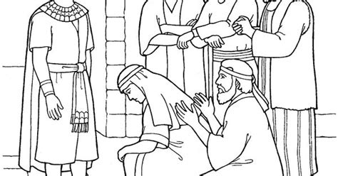 Coloring Page Joseph Forgives Brothers