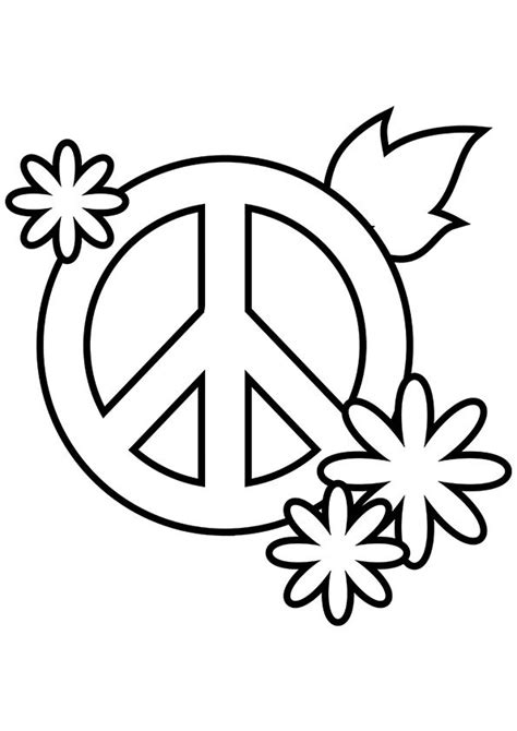 Feel free to print and color from the best 40+ free peace sign coloring pages at getcolorings.com. Simple and Attractive Free Printable Peace Sign Coloring ...