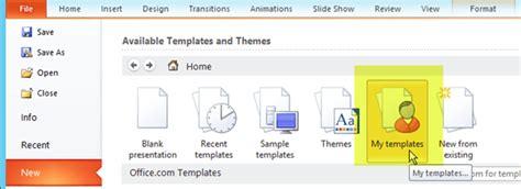 Creating Template In Powerpoint Pulp