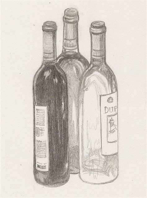 Glass Bottle Drawing At Getdrawings Free Download