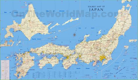 Ai, eps, pdf, svg, jpg, png archive size: Japan Tourist Map with Large Printable Map Of Japan | Printable Maps
