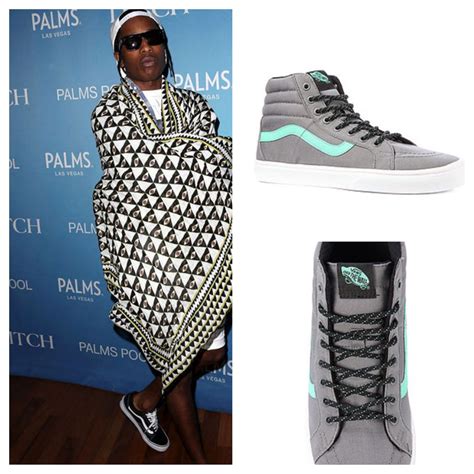 ASAP Rocky Loves Vans And I Do Too Find These Gray And Biscay Green