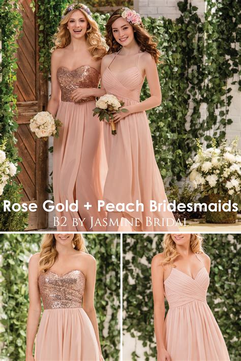 11luxury Peach Bridesmaid Dresses Long My Bioth