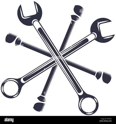 Industry Automotive Tools Repair Wrench Stock Vector Image And Art Alamy