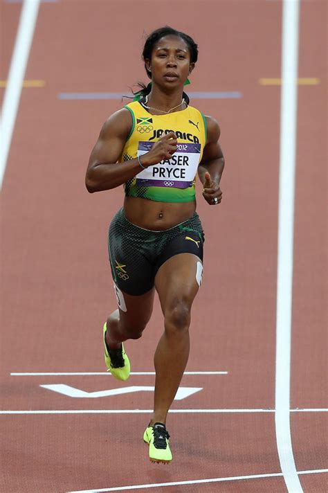 With every stride, the jamaican extended her lead, and around. Shelly-Ann Fraser-Pryce Photos Photos - Olympics Day 7 ...