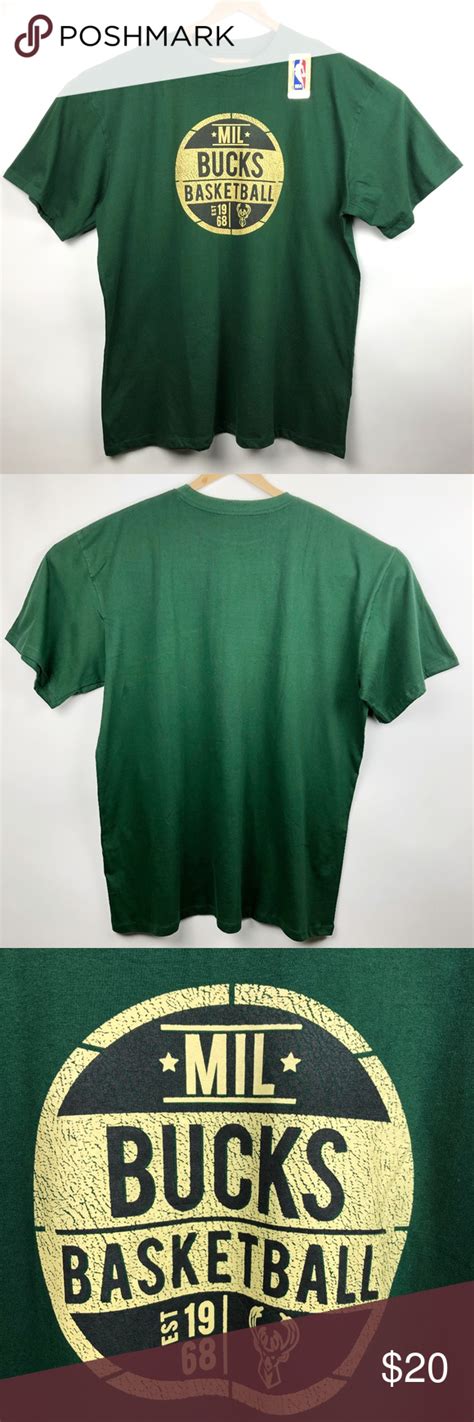 Nba Milwaukee Bucks Big Tall T Shirt Mens Xlt Nwt With Images Mens Shirts Nba Shirts Shirts