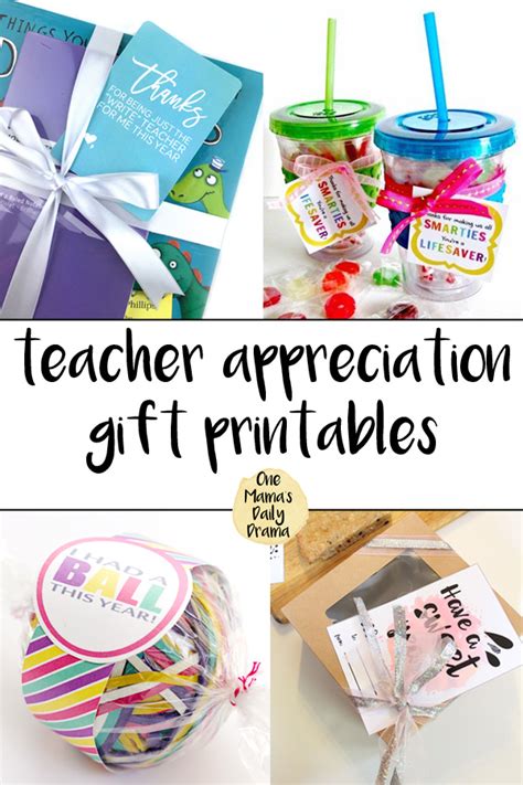 Appreciation is a simple thing. 8 teacher appreciation gift printables