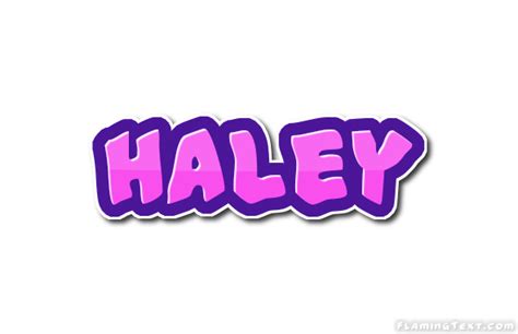 Haley Лого Бесплатный инструмент для дизайна имени от Flaming Text
