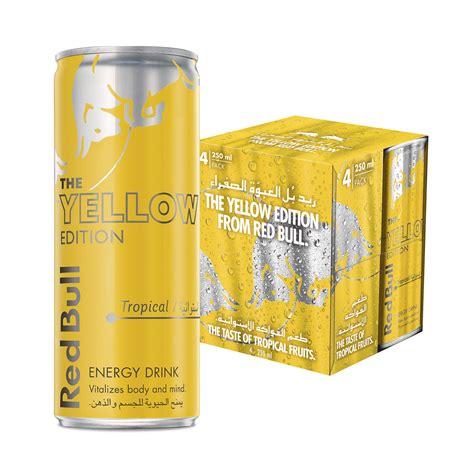 Red Bull Energy Drink Tropical 4 Packs x 250 ml - Chef's Play