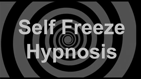 Self Hypnosis Freeze Harry R Hill Blog