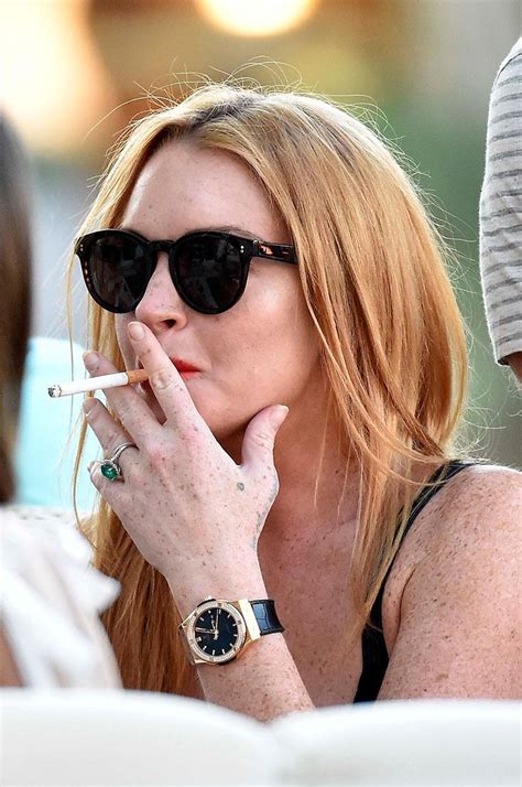 Not So Maternal Pregnant Lindsay Lohan Caught Smoking Again